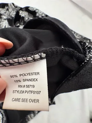 Notations Petite PXL Black Velvet Silver Paisley Floral Shimmer Cardigan thumbnail 9