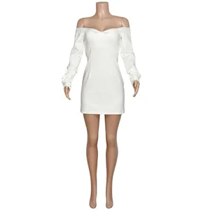 BHLDN Gianna Off The Shoulder Mini Dress, Ivory, Small thumbnail 10