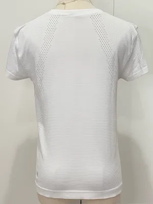 Lululemon Train to Be Short-Sleeve Shirt 6 White Running Workout Activewear thumbnail 6