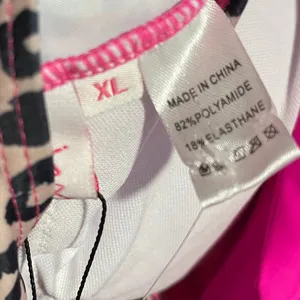 Jess Lea Neon Pink Leopard One Piece Swimsuit Size XL New With Tags thumbnail 3