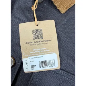 Patagonia Women's Point Reyes Canvas Coat Ink Black Size XS NWT $159 Retail thumbnail 5