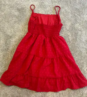 Red Embroidered Sundress Size XS thumbnail 2