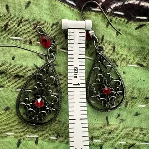 Victorian Style Goth Drop Earrings – For When You’re Haunting in Style thumbnail 5
