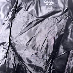 CoffeeShop Black‎ faux Leather Jacket thumbnail 4