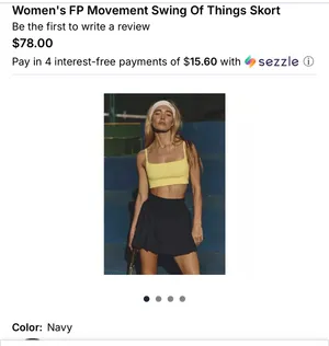 Free People Movement Swing of Things Skort thumbnail 5