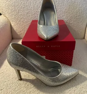 Kelly & Katie Glittering Silver Heels thumbnail 1