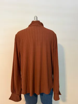 Anthropologie Mock Neck long sleeve top thumbnail 3