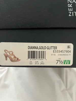 Naturalizer Diana Gold Glitter Heels thumbnail 5