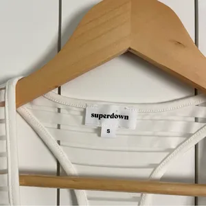 Revolve Superdown White Sheer Mini Dress Coverup thumbnail 2