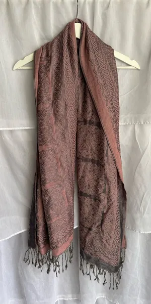 Celtic Pashmina Scarf Pink thumbnail 1