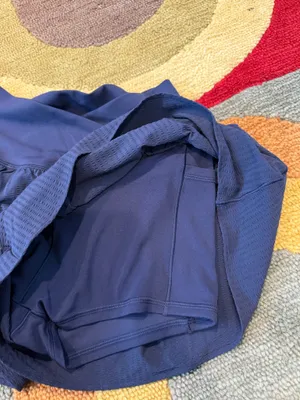 NWT Offline by Aerie Real Me High Rise Crossover Waistband Navy Blue Shorts S thumbnail 7