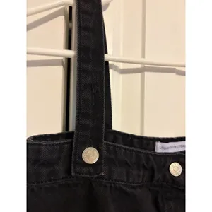 Urban Outfitters BDG Denim‎ Pinafore Dress Black Button Front XS Indie 90s Style thumbnail 2