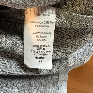 NEW Jess & Jane 2X Sweater Cowl‎ Neck Tunic Top Heather Gray Long Sleeve thumbnail 5