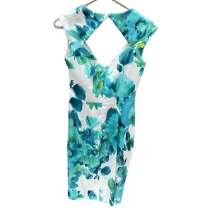 London times size 4 tropical satin faux wrap dress thumbnail 3