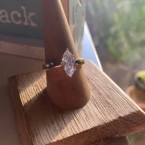 IP Gold Stainless Steel AAA Grade CZ Ring With Ion Plating thumbnail 4