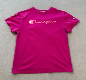 Champion T Shirt Womens XS Pink Authentic Athleticwear Graphic Short Sleeve Crew thumbnail 1