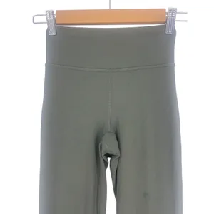 Lululemon Groove Super-High-Rise Flared Pant Army Green Size 0 Nulu thumbnail 4