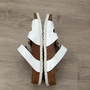 Birkenstock Birki’s Florida Birko-Flor sandals in white thumbnail 5
