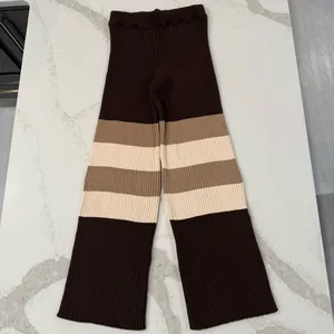 Free People Beach NWT Kami Hooded Sweater Set Womens Small Brown/Cream Oversized thumbnail 12