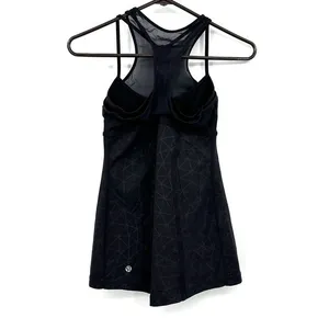 Lululemon‎ size 4 Fresh in Mesh black bra tank luxtreme mesh black silver thumbnail 2