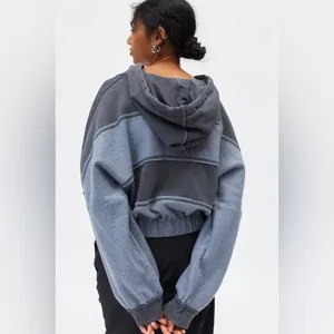 BDG Leanne Cropped Pullover Hoodie Sweatshirt thumbnail 2