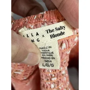 BILLABONG x Salty Blonde Blouse Large One Shoulder Top Shine On Cropped Crop thumbnail 6