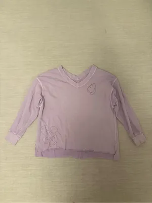 Aerie Oversized V Neck French Terry Sweatshirt thumbnail 2