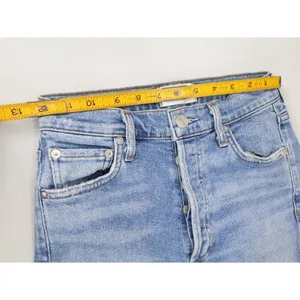 AGOLDE Nico High Rise Slim Fit Jeans Blue Women 24 Button Fly Denim Stretch‎ USA thumbnail 10
