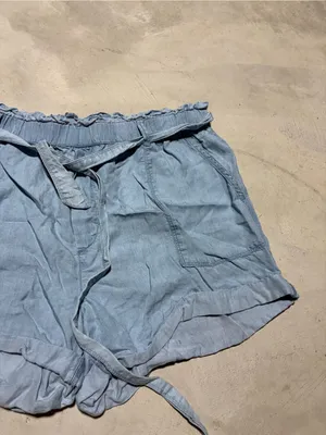 Aerie Light Blue Women's belted Shorts XL thumbnail 6