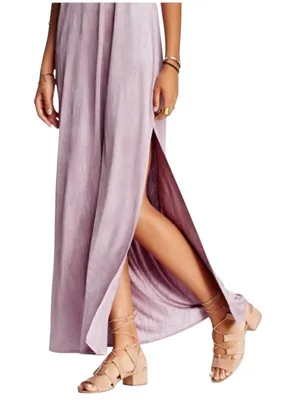 Free People Intimately She Moves Jersey Slip Dress Dusty Purple Size M thumbnail 5