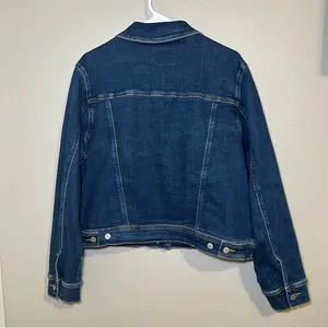 Judy Blue Classic Dark Wash Cotton Blend Denim Jacket Women’s Plus Size 1X thumbnail 6