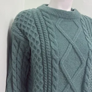 Aelfric Eden Womans Green Heavy Knit Sweater Soft Long Sleeve M Long Sleeve thumbnail 6