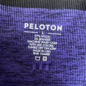 Peloton‎ Seamless Biker Shorts Womens Size Large Purple Space Dye Athletic thumbnail 4