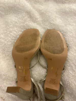 Mix No. 6 Women's Gold Strappy Heels thumbnail 5