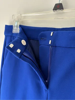 J. Crew Kate Trouser Dress Pants Royal Blue High Waist Straight Leg Business thumbnail 6