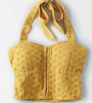 American Eagle Cropped Top w/Tie Back Size XS thumbnail 1