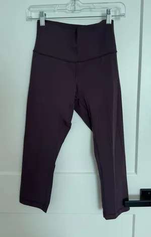 Lululemon purple leggings size 4 thumbnail 1