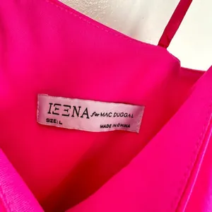 MAC DUGGAL One-Shoulder High-Low Satin Gown in Hot Pink Size Large thumbnail 4
