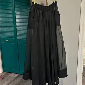 Anthropologie Sheer Parachute Maxi Skirt Size 6 | NWT thumbnail 9