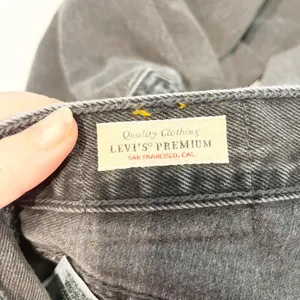 Levi's Premium Ribcage High Waisted Denim Straight Ankle Jeans Black 25 / 0 thumbnail 3