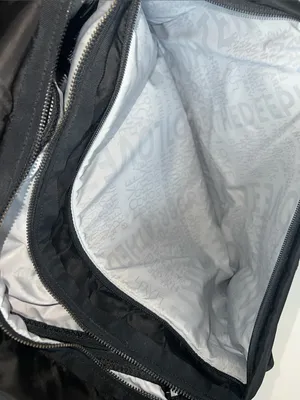 lululemon athletica Yoga Black Ruched Nylon Duffel Crossbody thumbnail 11