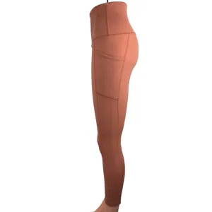 Yogalicious Orange High Rise Pull On Running Cropped Athletic Leggings Size M thumbnail 2