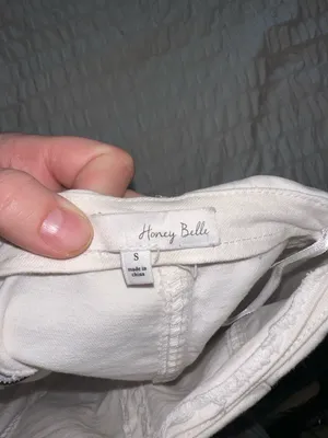 Honey Belle White Panel-Seamed Mini Skirt thumbnail 3
