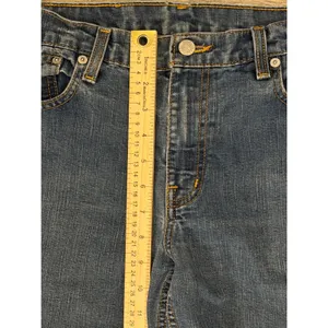 Polo Jeans Co Ralph Lauren Blue Low Rise Flare Jeans‎ Size 12 32x30 Western Y2K thumbnail 7