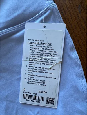 Lululemon Align High Rise 25” Pastel Blue Size 6 NWT thumbnail 4