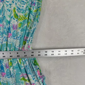 Lilly Pulitzer Women XXS Blue Tropical Beach Print‎ Skort Romper Style 001915 thumbnail 4