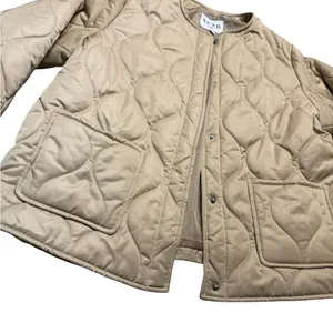 🤎 NA-KD Quilted Snap Front‎ Jacket Size 38 M 🤎 thumbnail 3