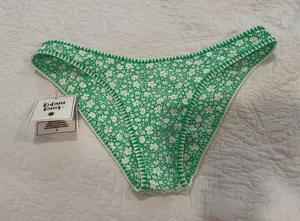 Kulani Kinis Green and white floral bikini bottom thumbnail 2