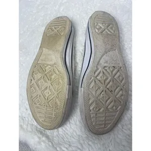 Converse All‎ Star White Woven Slip On Sneakers size 8 bin 1 thumbnail 8