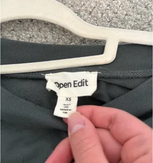 Open Edit Long Sleeve Crop Top thumbnail 3